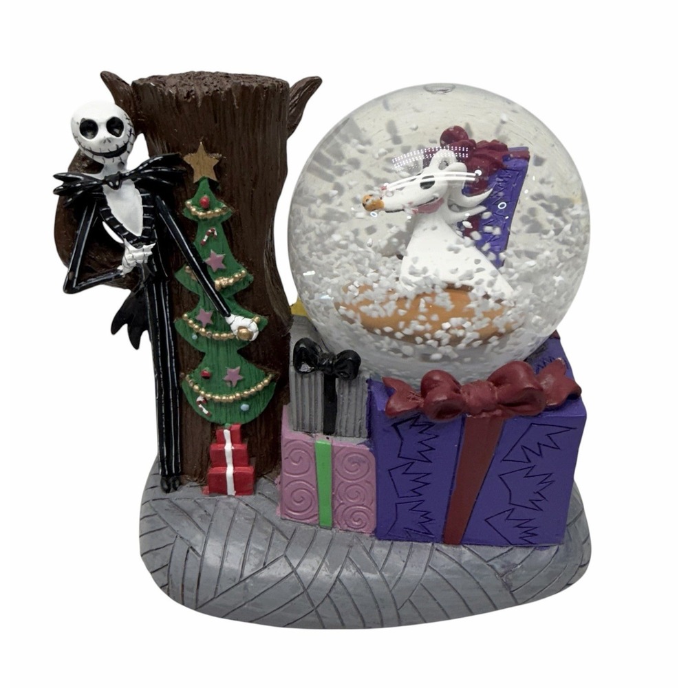 Disney Nightmare Before Christmas Musical Snow Globe Vintage 1993 Sounds Great